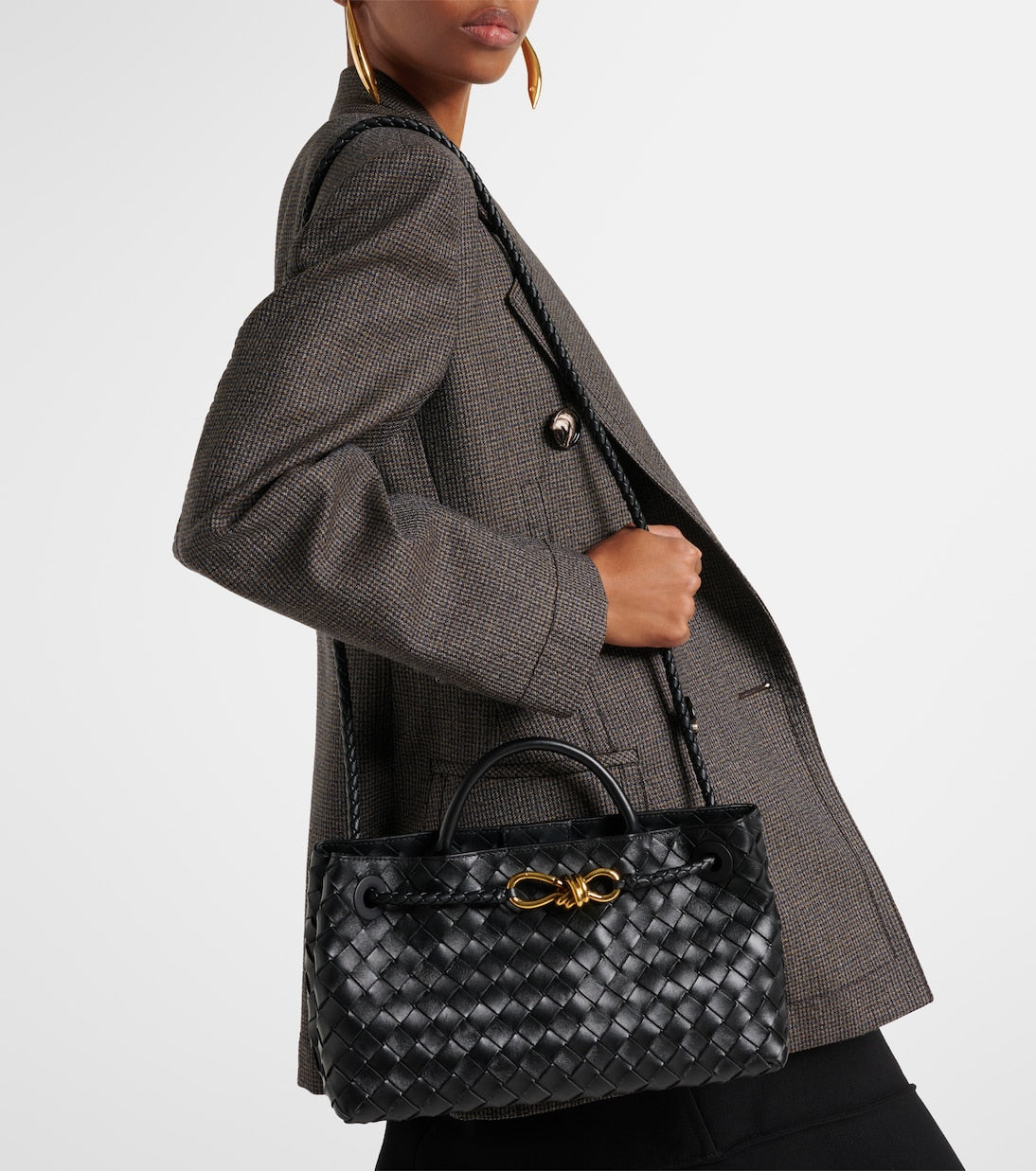 Bottega Veneta - East-West Andiamo Intrecciato leather tote bag