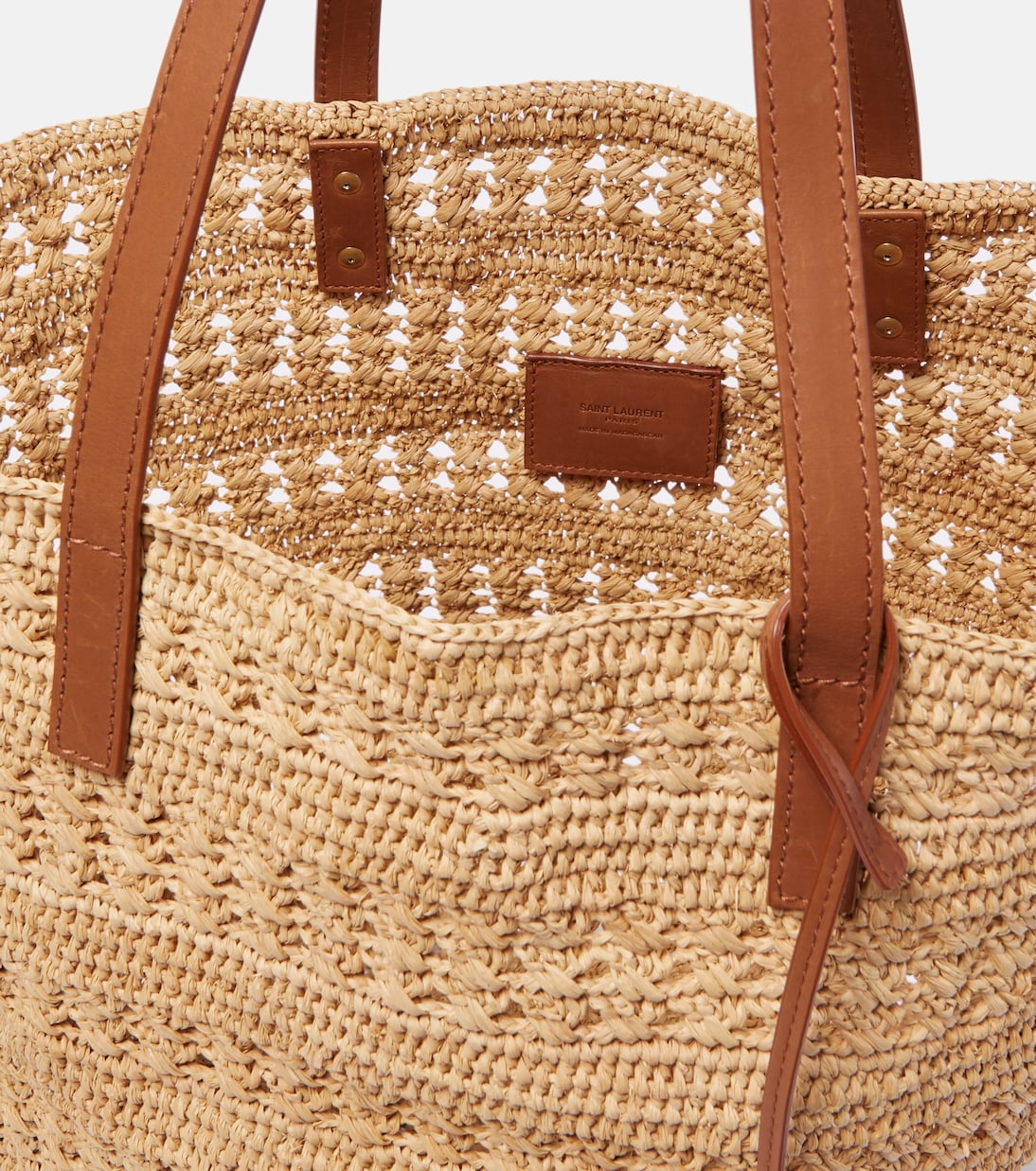 Saint Laurent - Panier Medium raffia basket bag