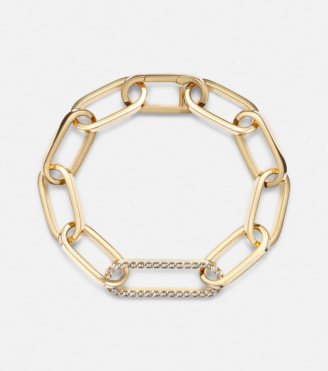 Bucherer Fine Jewellery - Link 18kt gold bracelet with diamonds