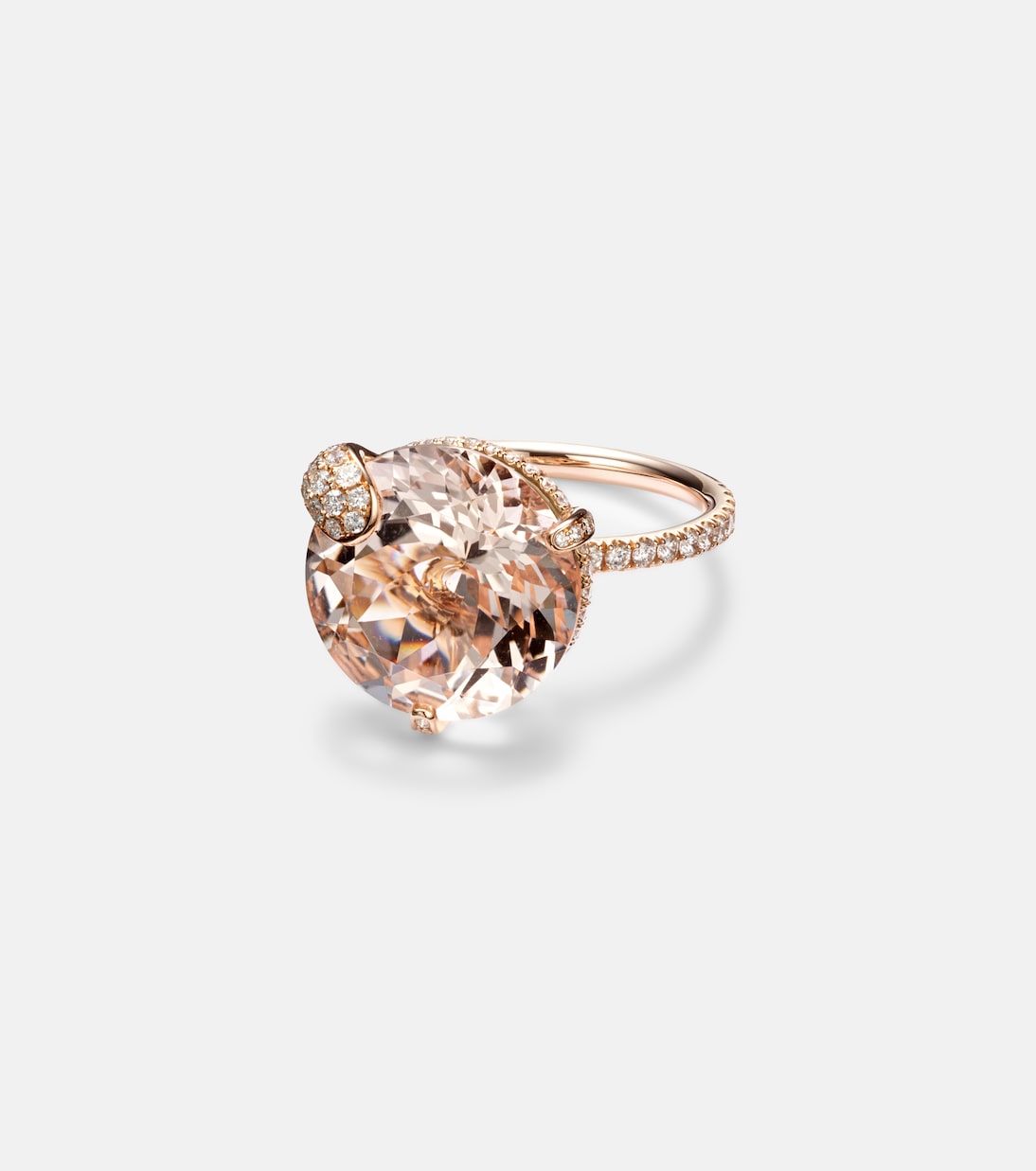 Bucherer Fine Jewellery - Peekaboo 18kt rose gold ring with morganite and diamonds
