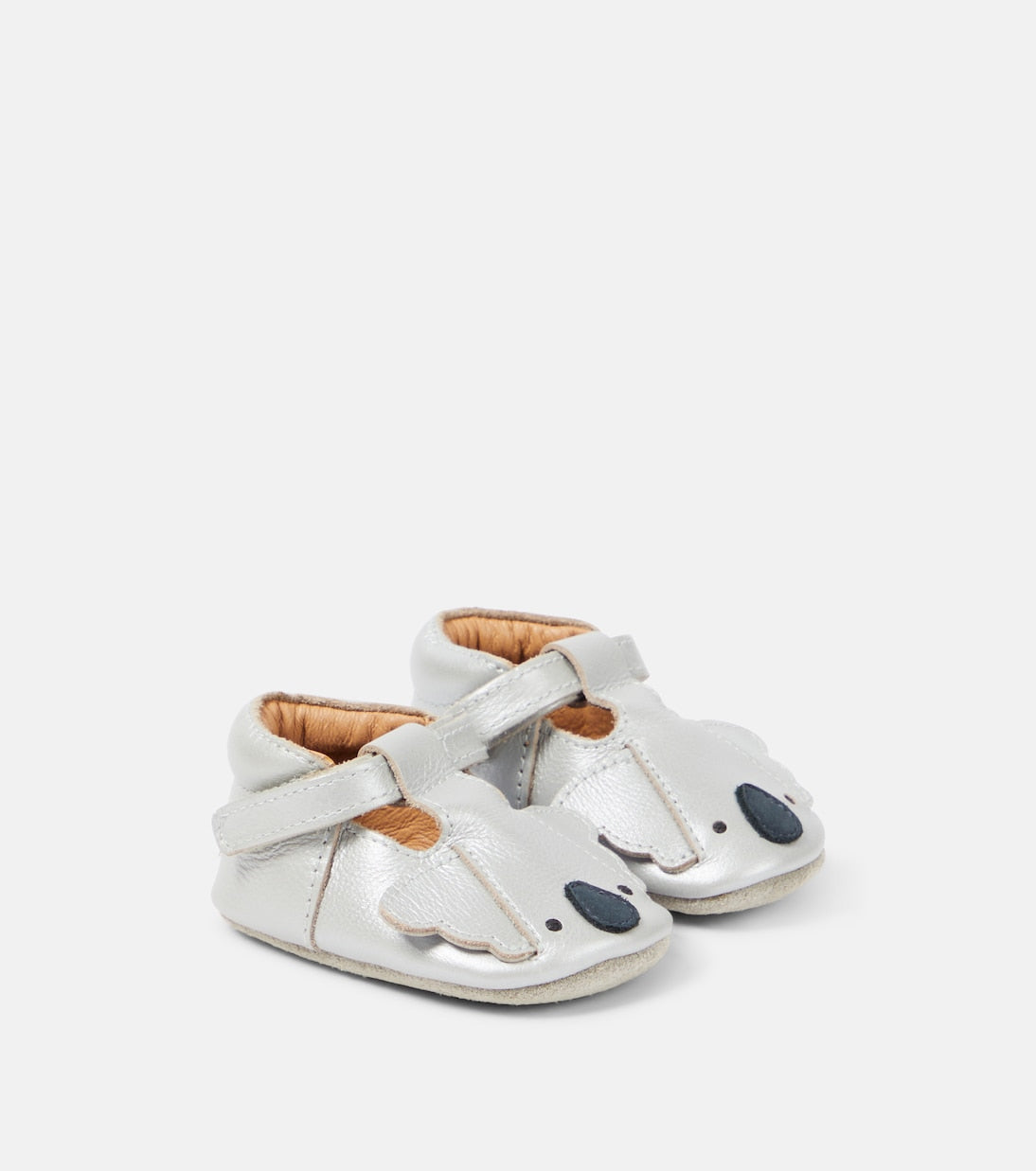 Donsje - Baby Blinc Koala metallic leather shoes