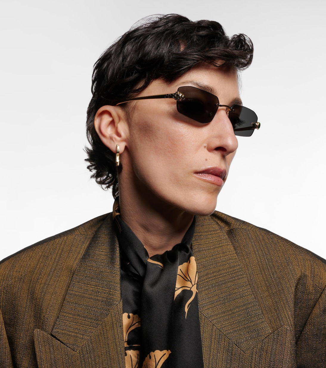 Cartier Eyewear Collection - Panthère de Cartier rectangular sunglasses
