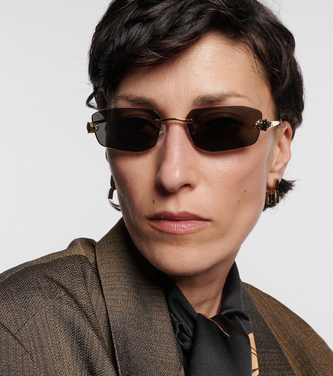 Cartier Eyewear Collection - Panthère de Cartier rectangular sunglasses