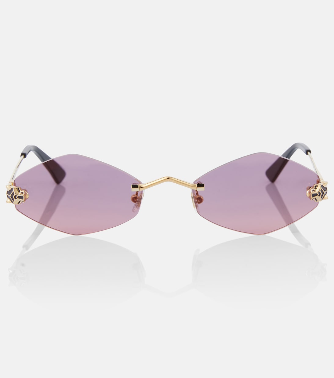 Cartier Eyewear Collection - Panthère de Cartier geometric sunglasses