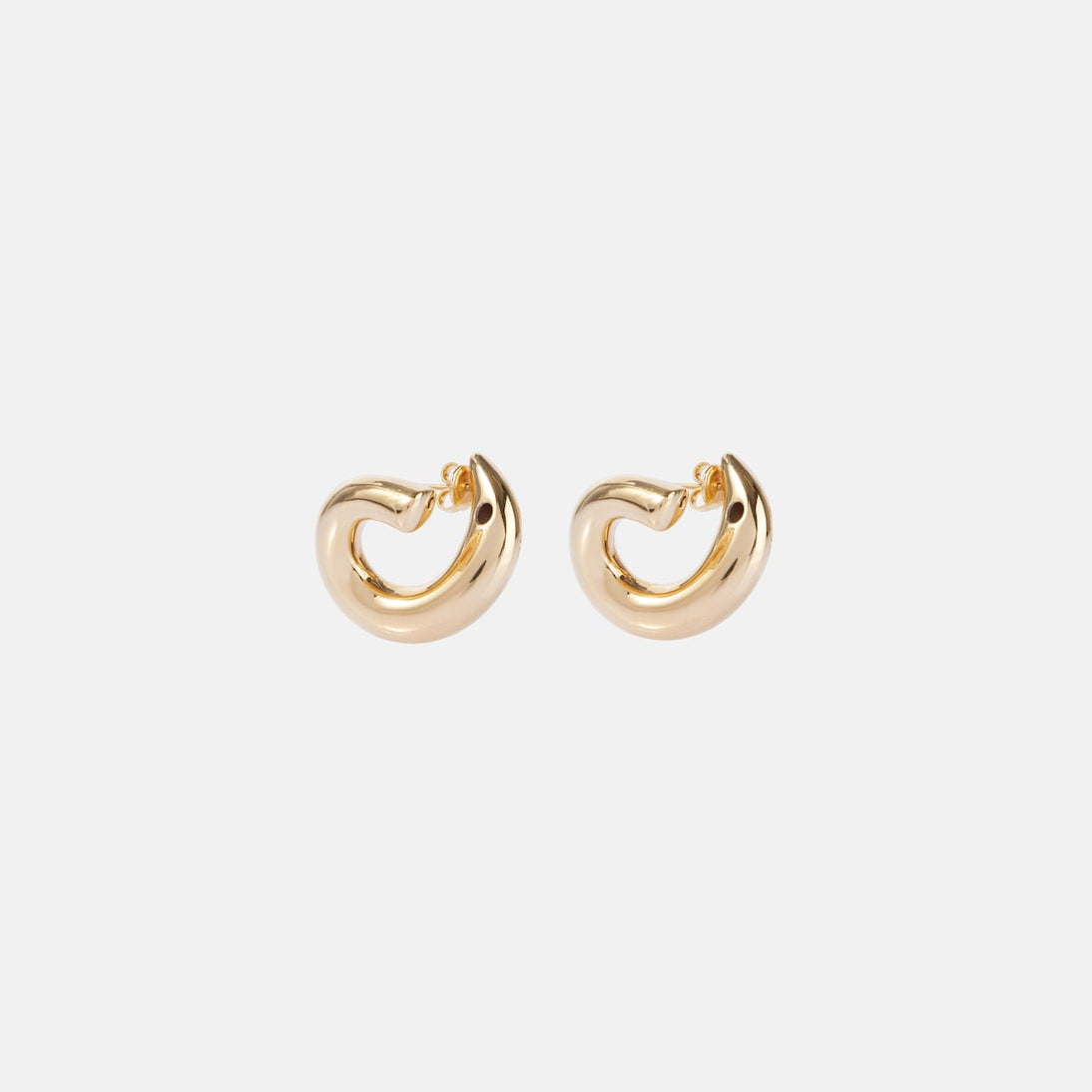 Bottega Veneta - 18kt gold-plated sterling silver earrings