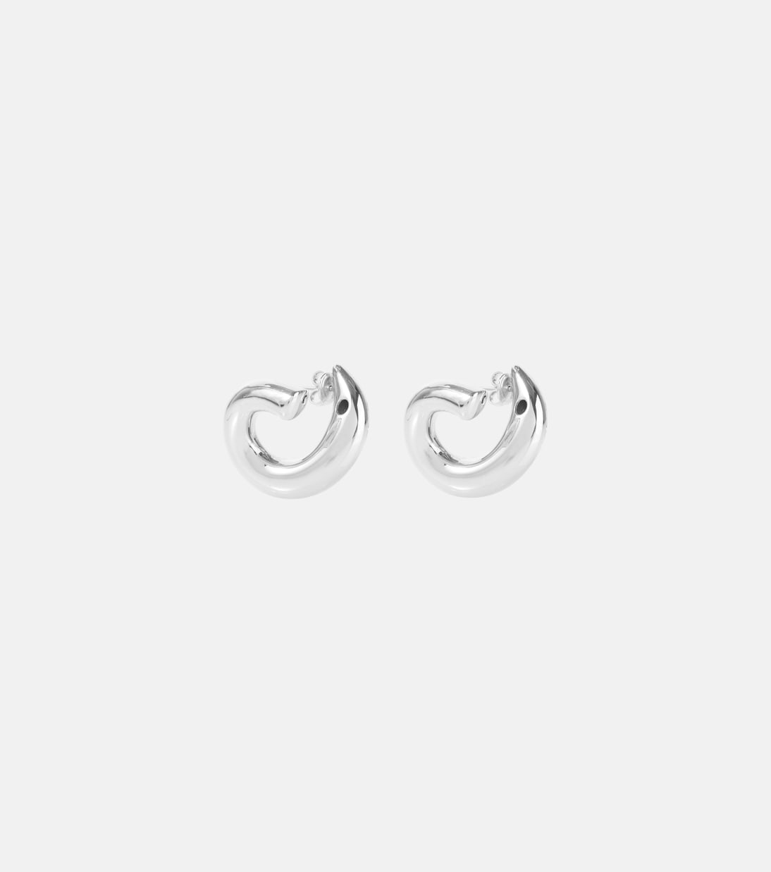 Bottega Veneta - Sterling silver hoop earrings