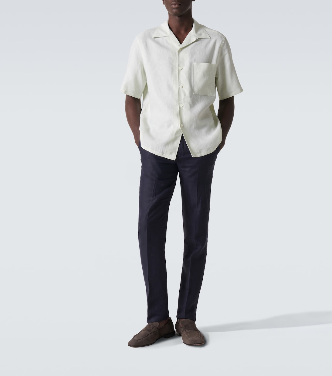 Zegna - Linen bowling shirt