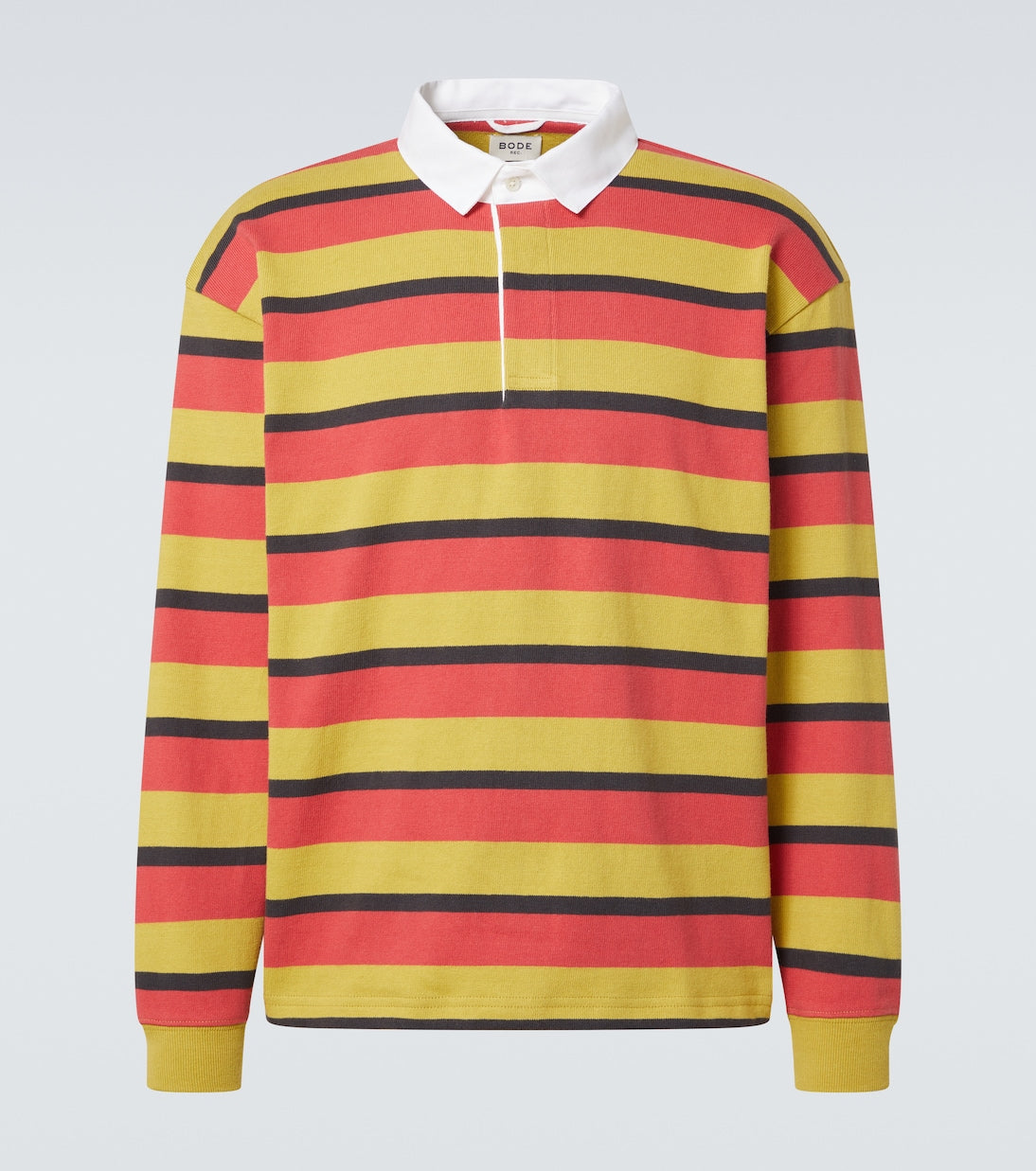 Bode - Rec striped cotton polo shirt