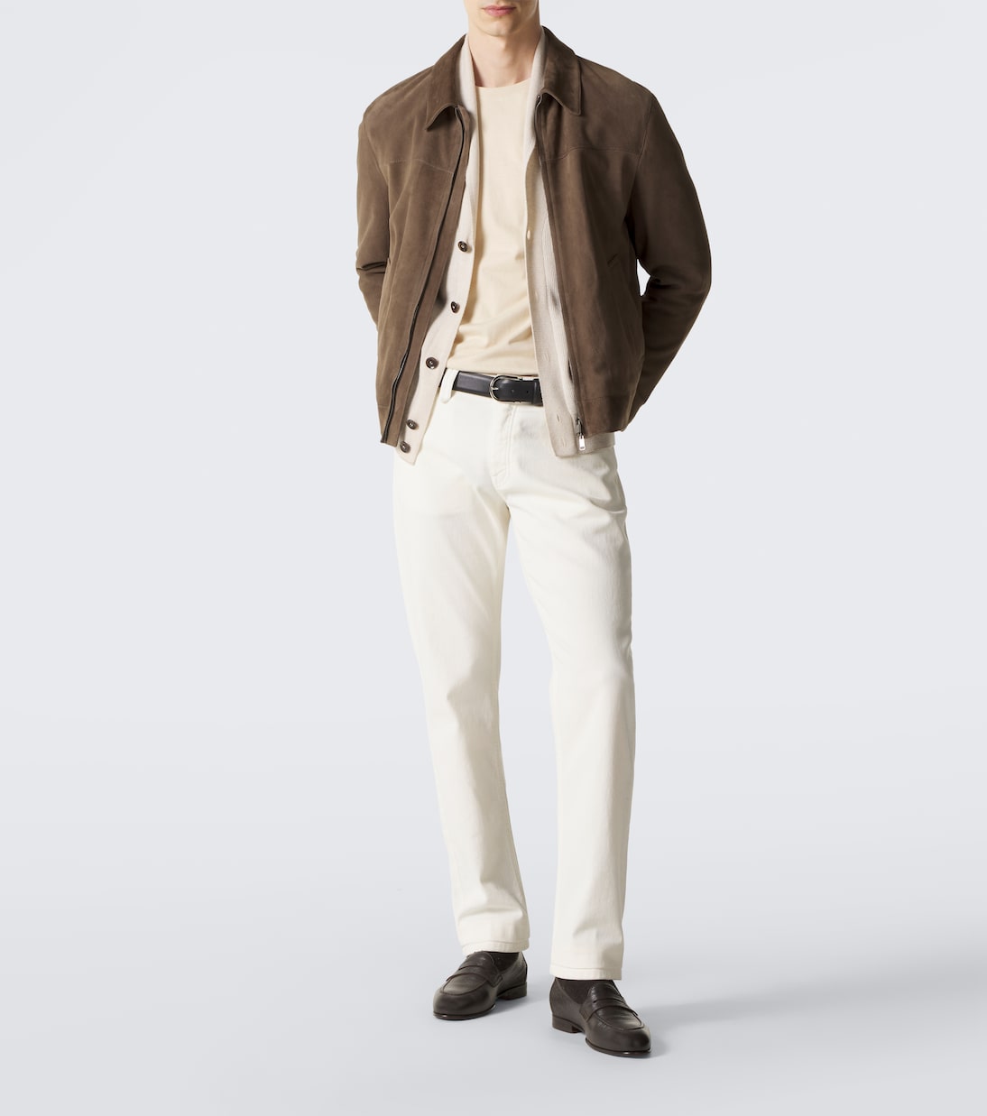 Brioni - Appia grained leather penny loafers