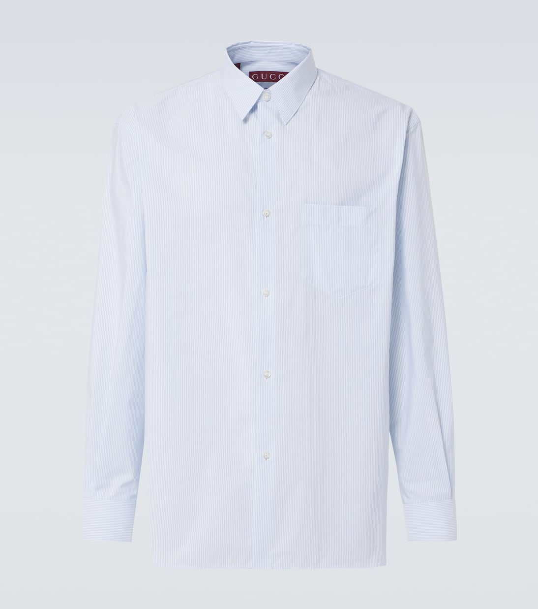 Gucci - Striped cotton poplin shirt
