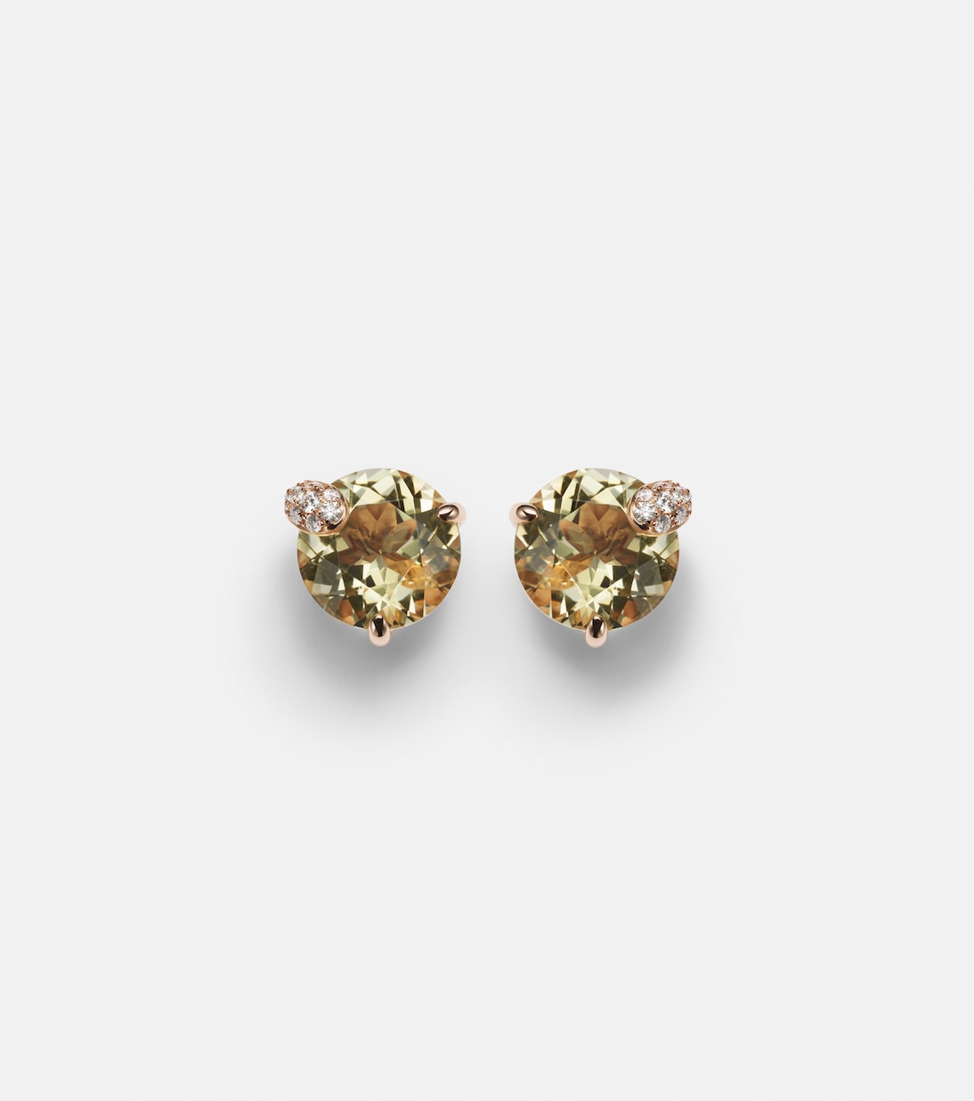 Bucherer Fine Jewellery - Peekaboo 18kt rose gold earrings with beryls and diamonds