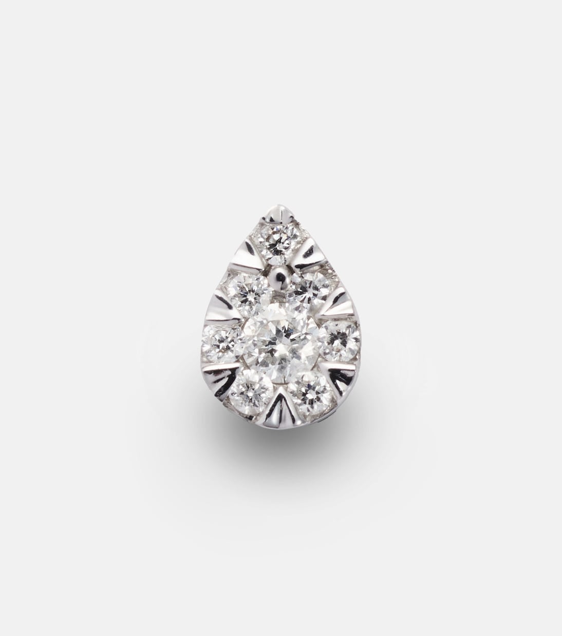 Persée - Piercing 18kt white gold single earring with diamonds