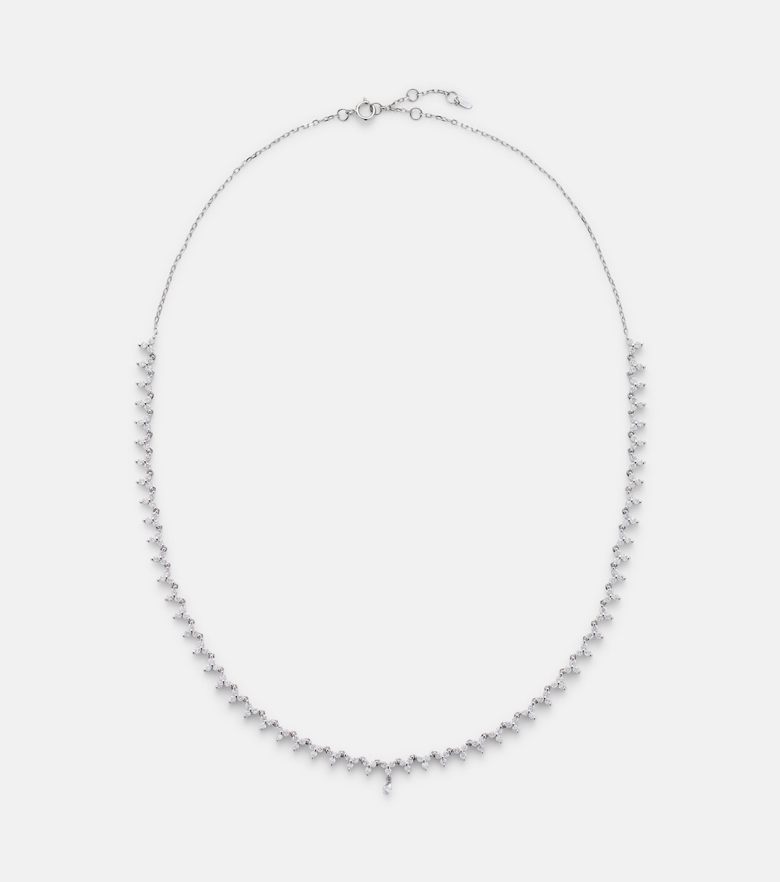Persée - 18kt white gold tennis necklace with diamonds
