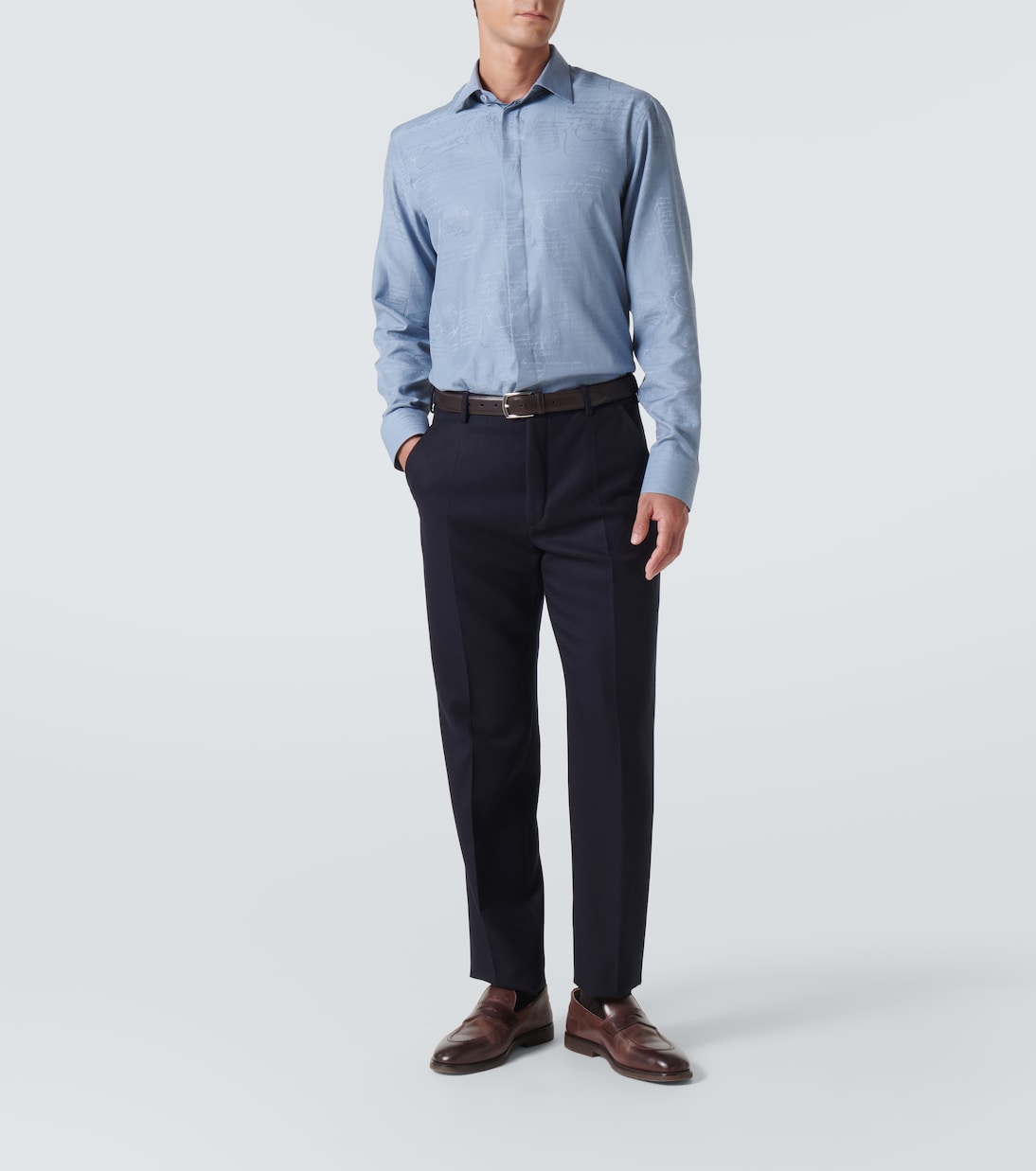 Berluti - Scritto Andy silk and cotton shirt