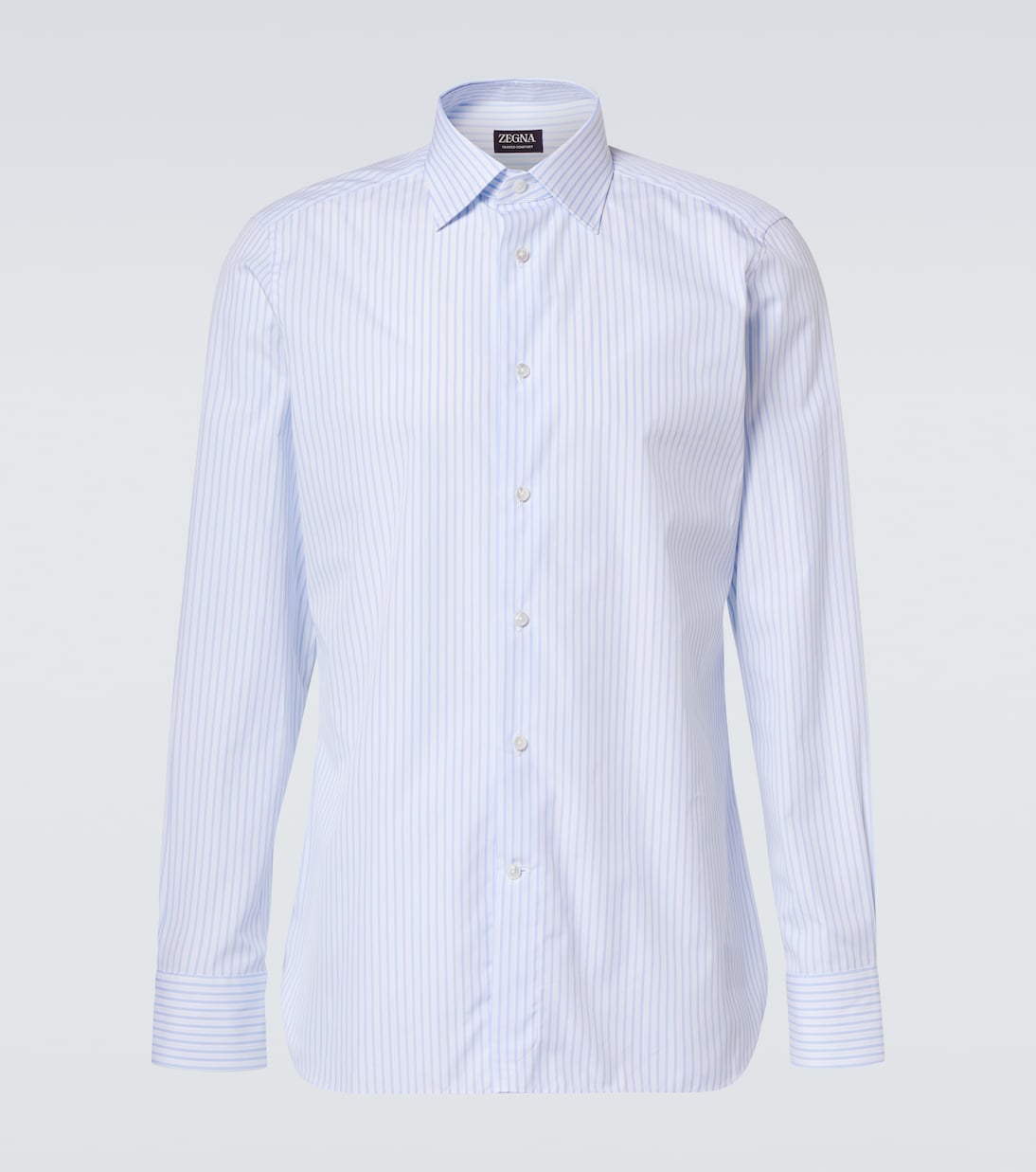 Zegna - Striped cotton Oxford shirt