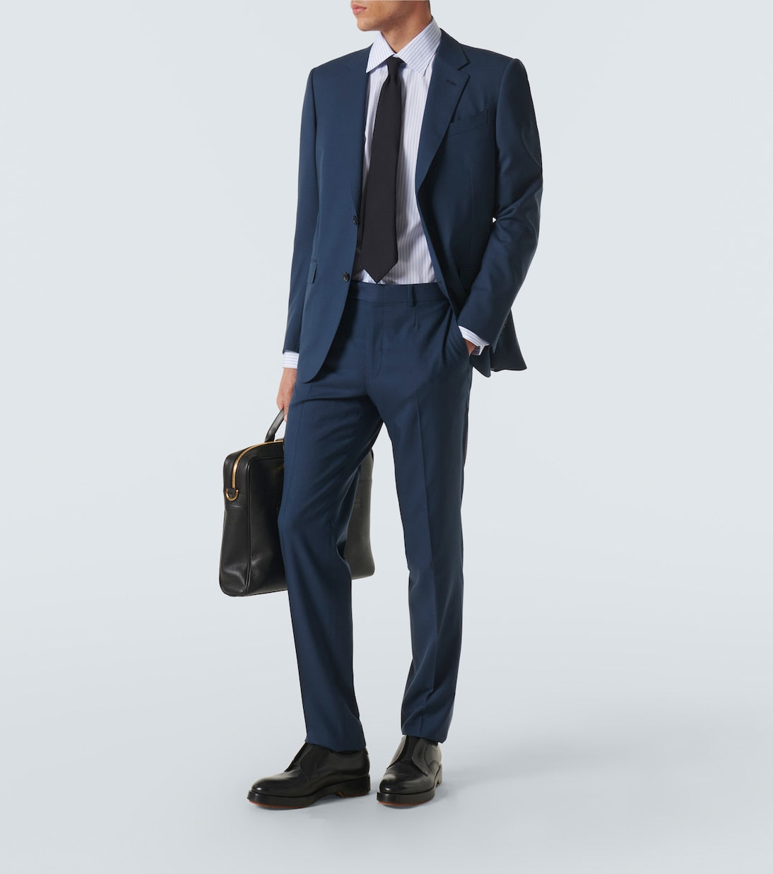 Zegna - Striped cotton Oxford shirt