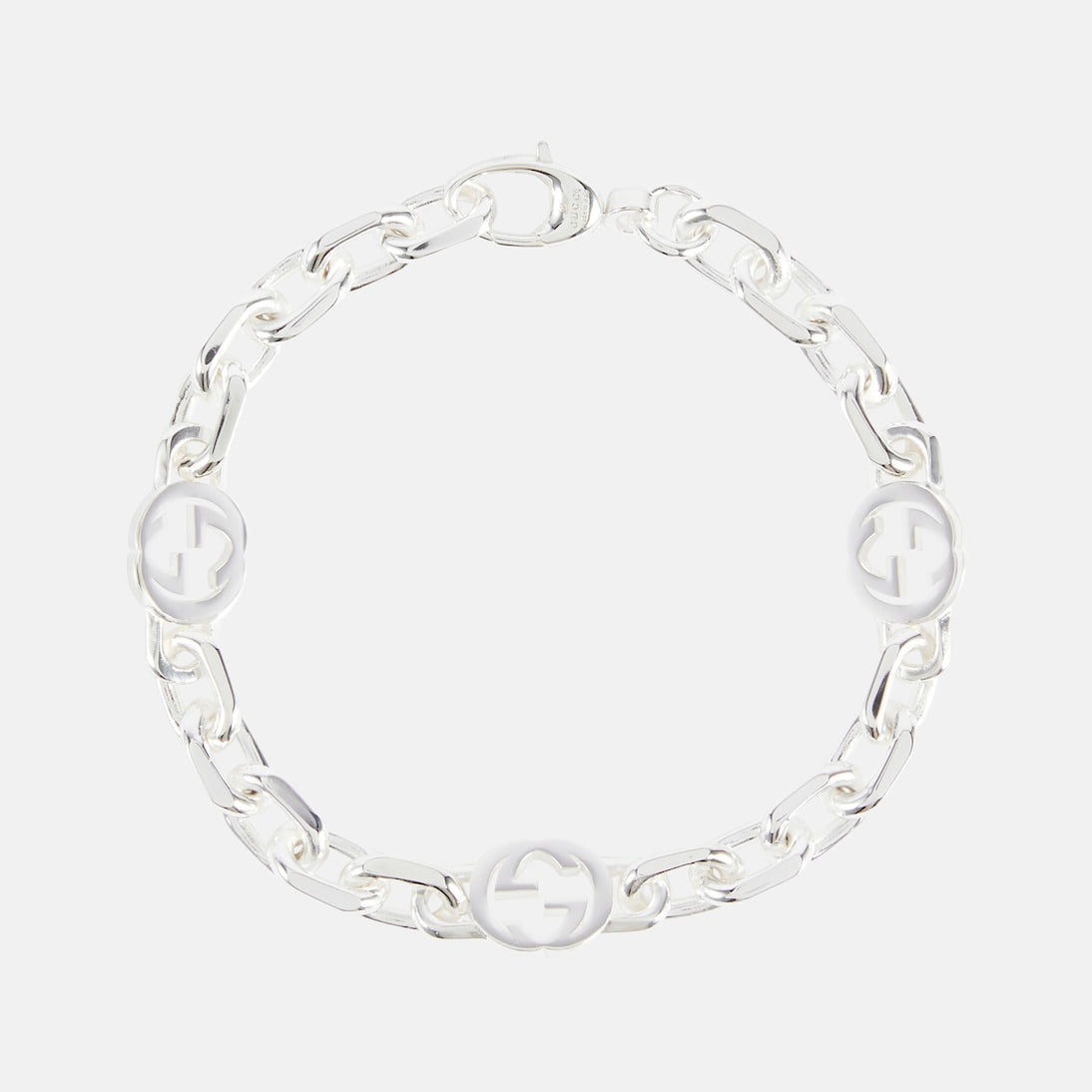 Gucci - Interlocking G sterling silver bracelet