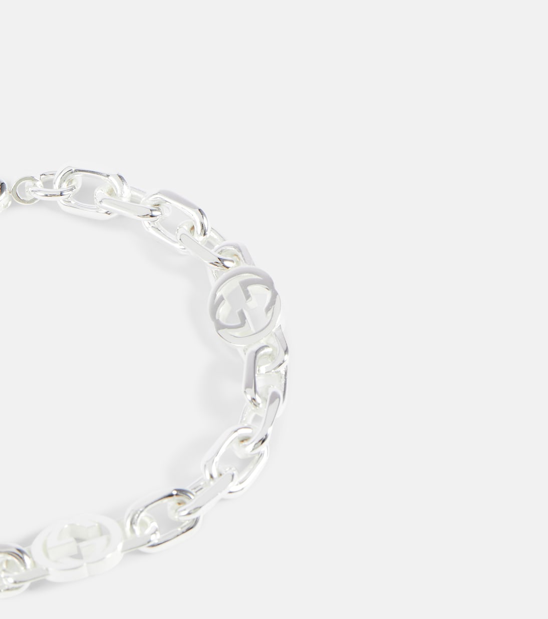 Gucci - Interlocking G sterling silver bracelet