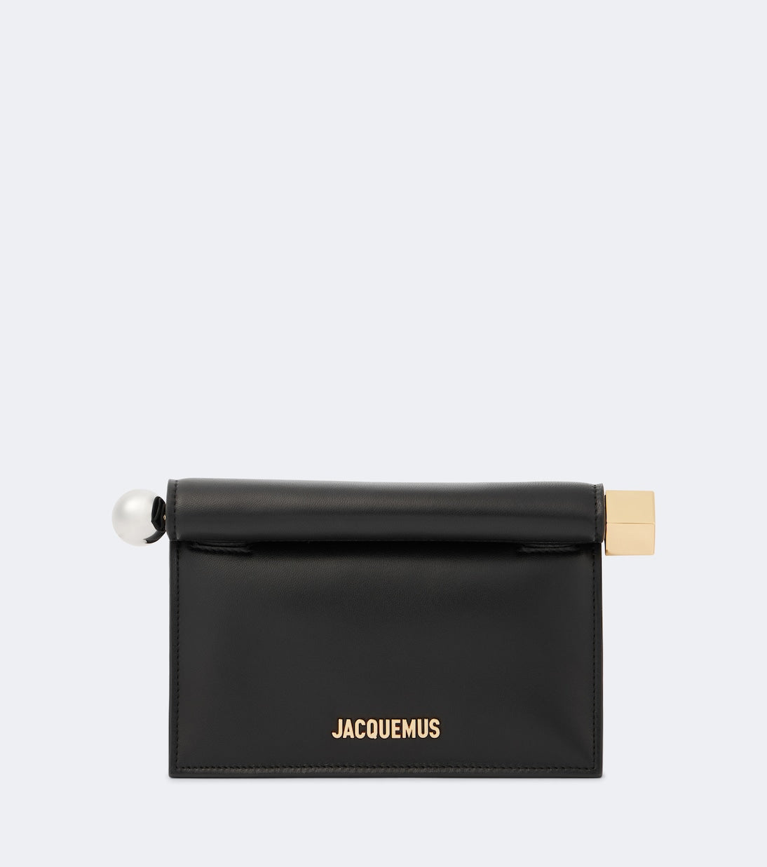 Jacquemus - La Petite Pochette Rond Carré leather clutch