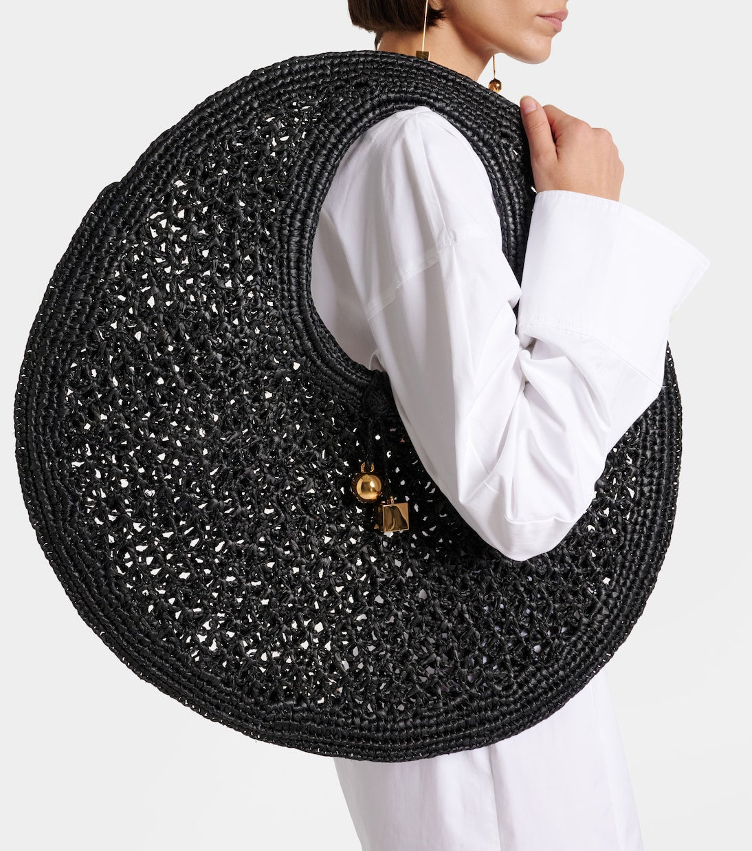 Jacquemus - Spiaggia raffia shoulder bag