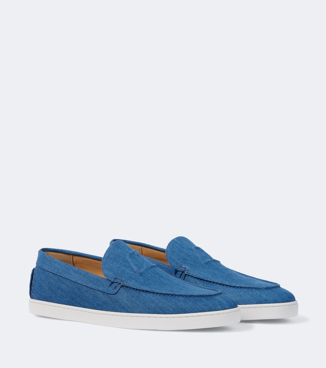 Christian Louboutin - Varsiboat denim slip-on shoes