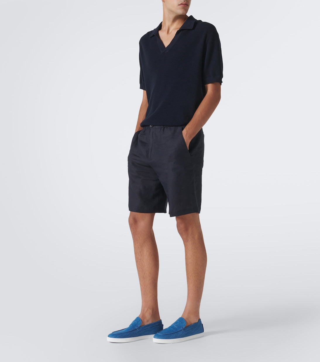 Christian Louboutin - Varsiboat denim slip-on shoes