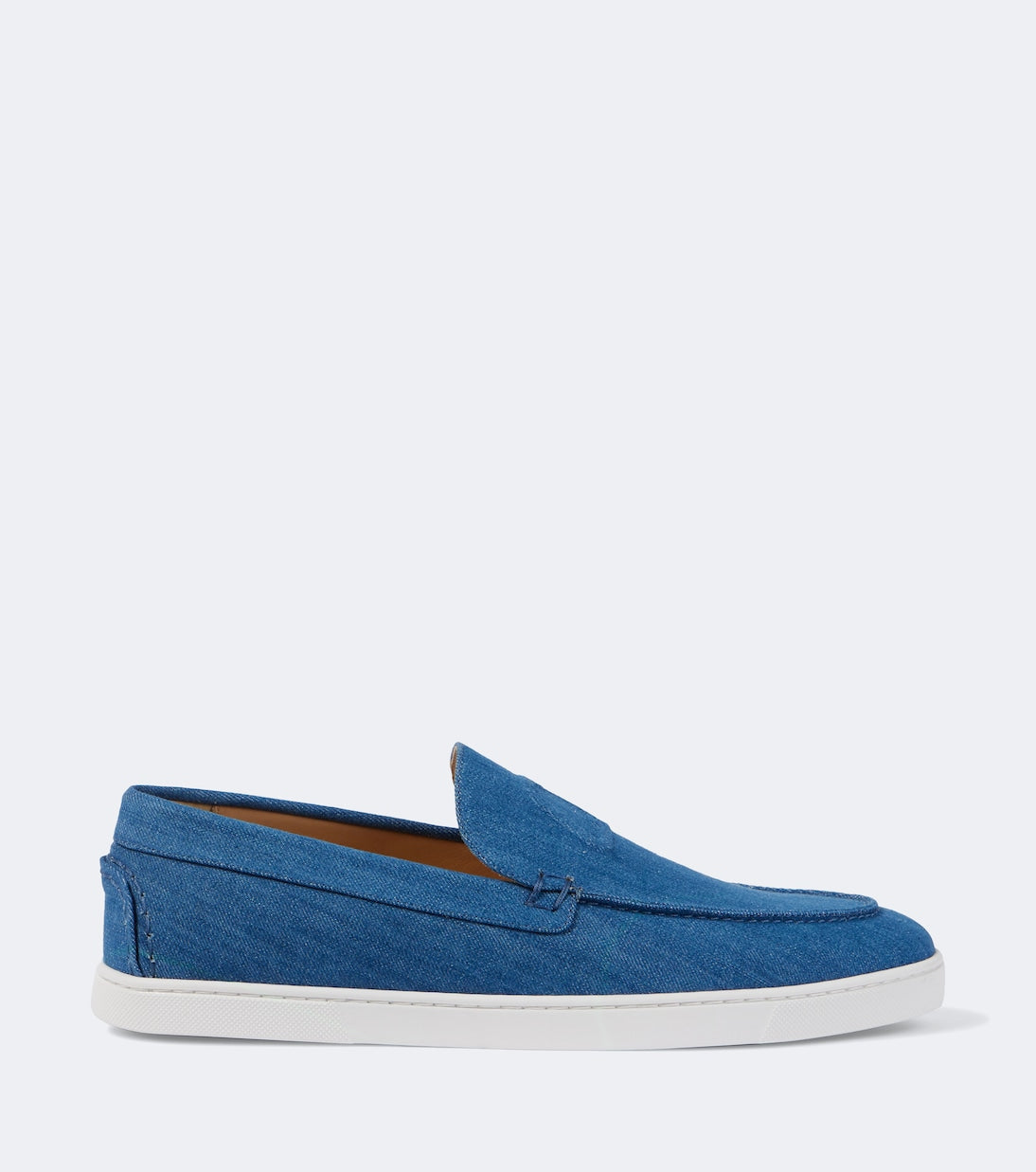 Christian Louboutin - Varsiboat denim slip-on shoes