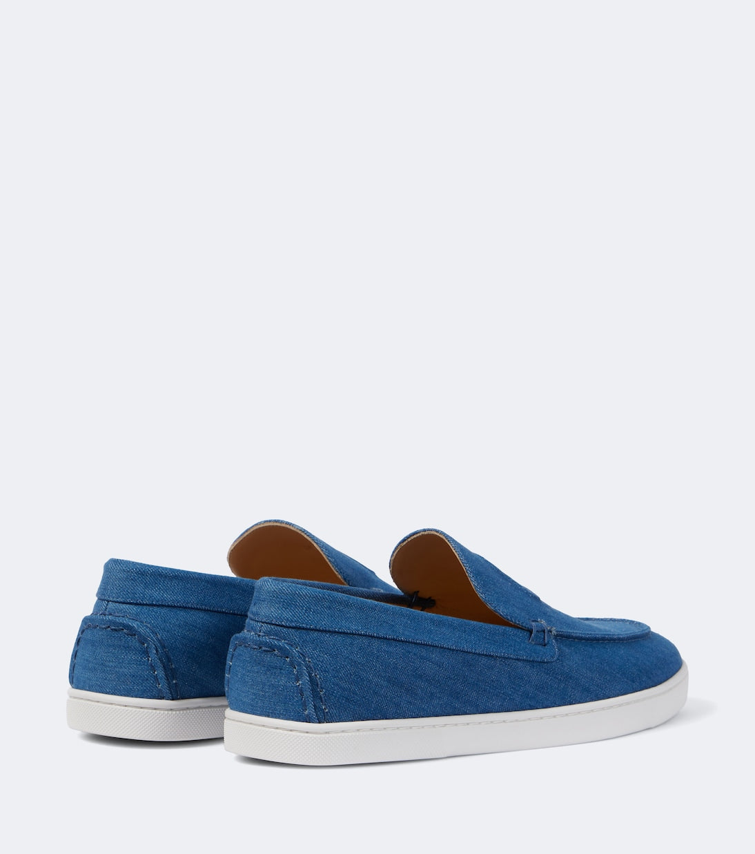 Christian Louboutin - Varsiboat denim slip-on shoes