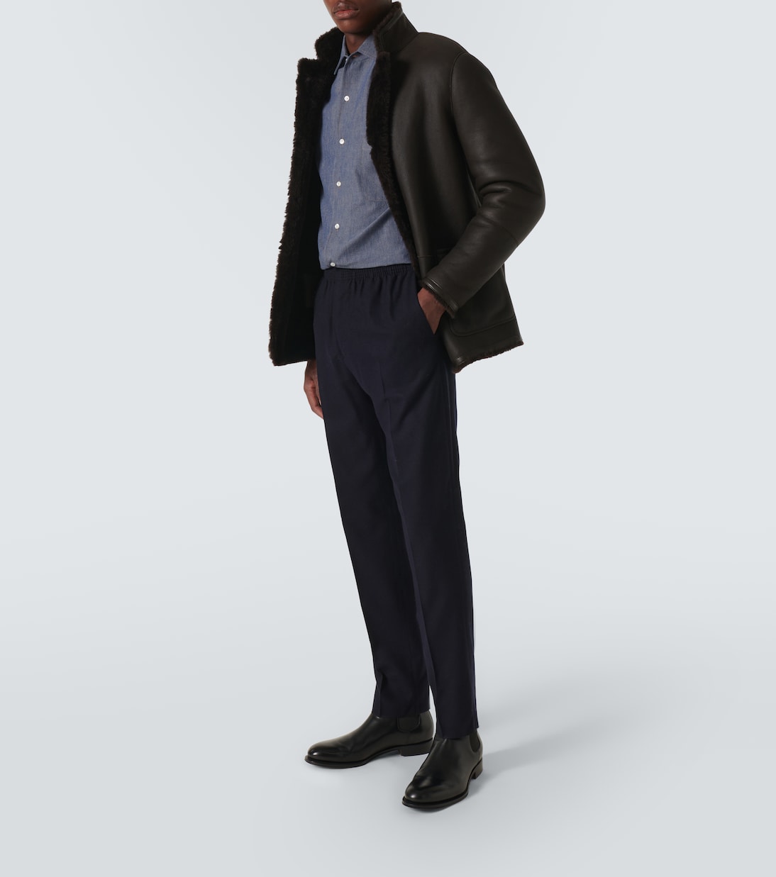 Loro Piana - Jan wool and cashmere straight pants