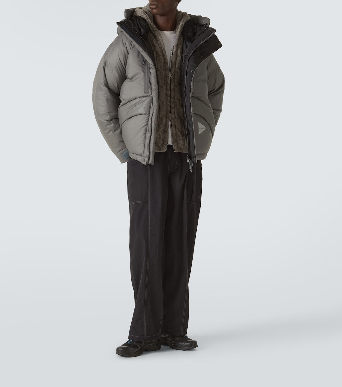 And Wander - Logo puffer jacket