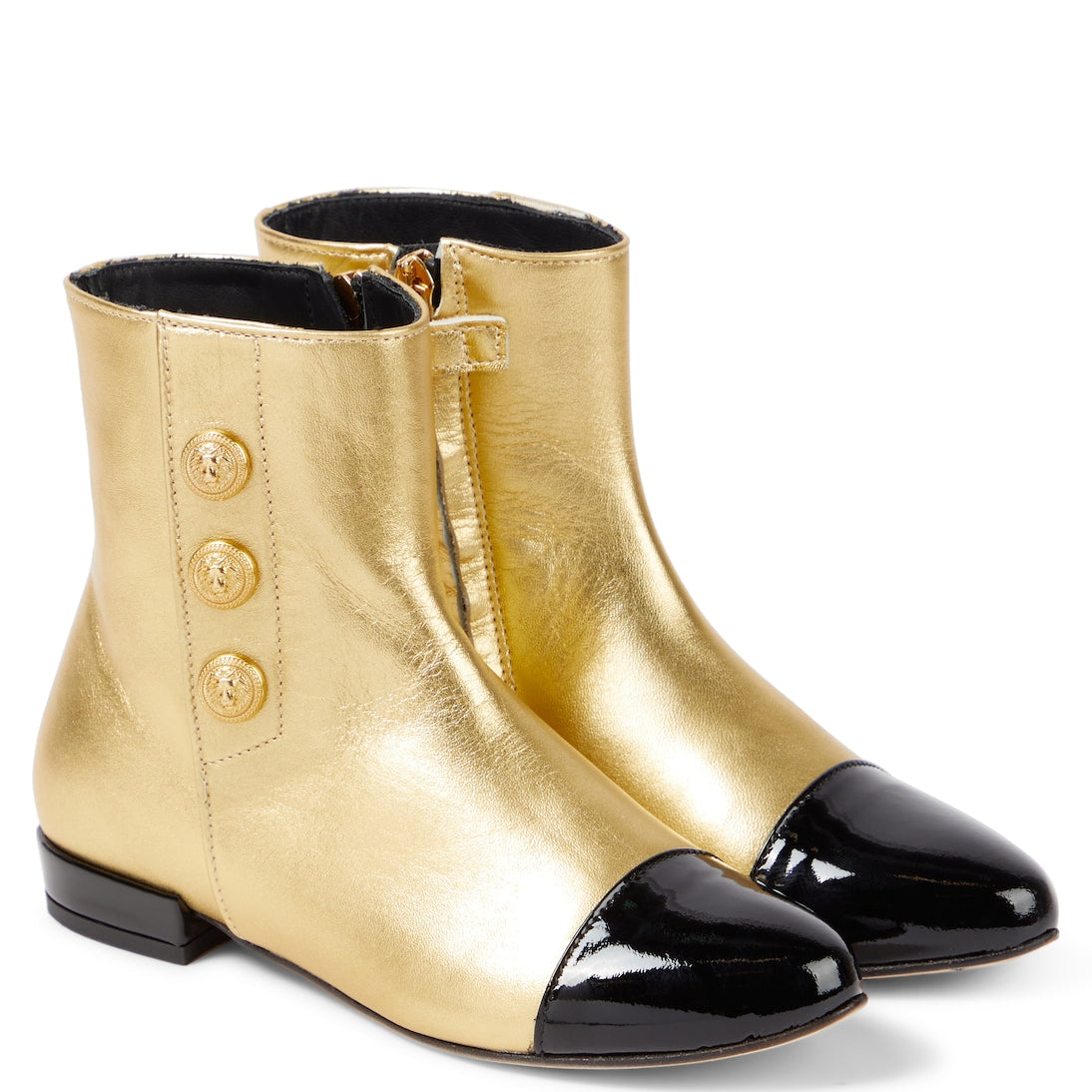 Balmain Kids - Leather ankle boots