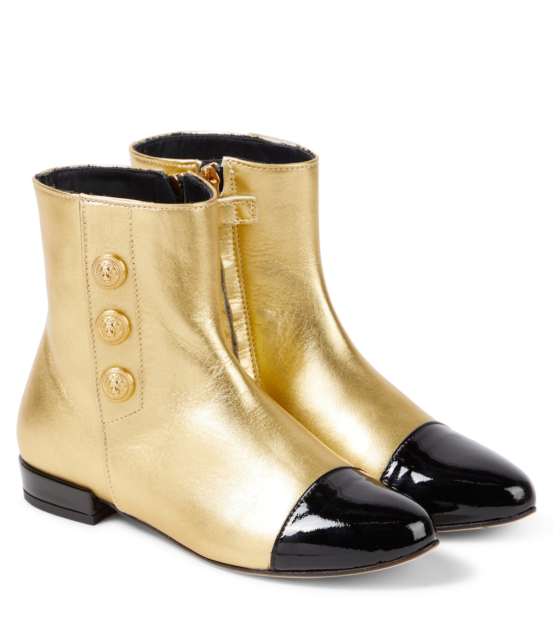 Balmain Kids - Leather ankle boots