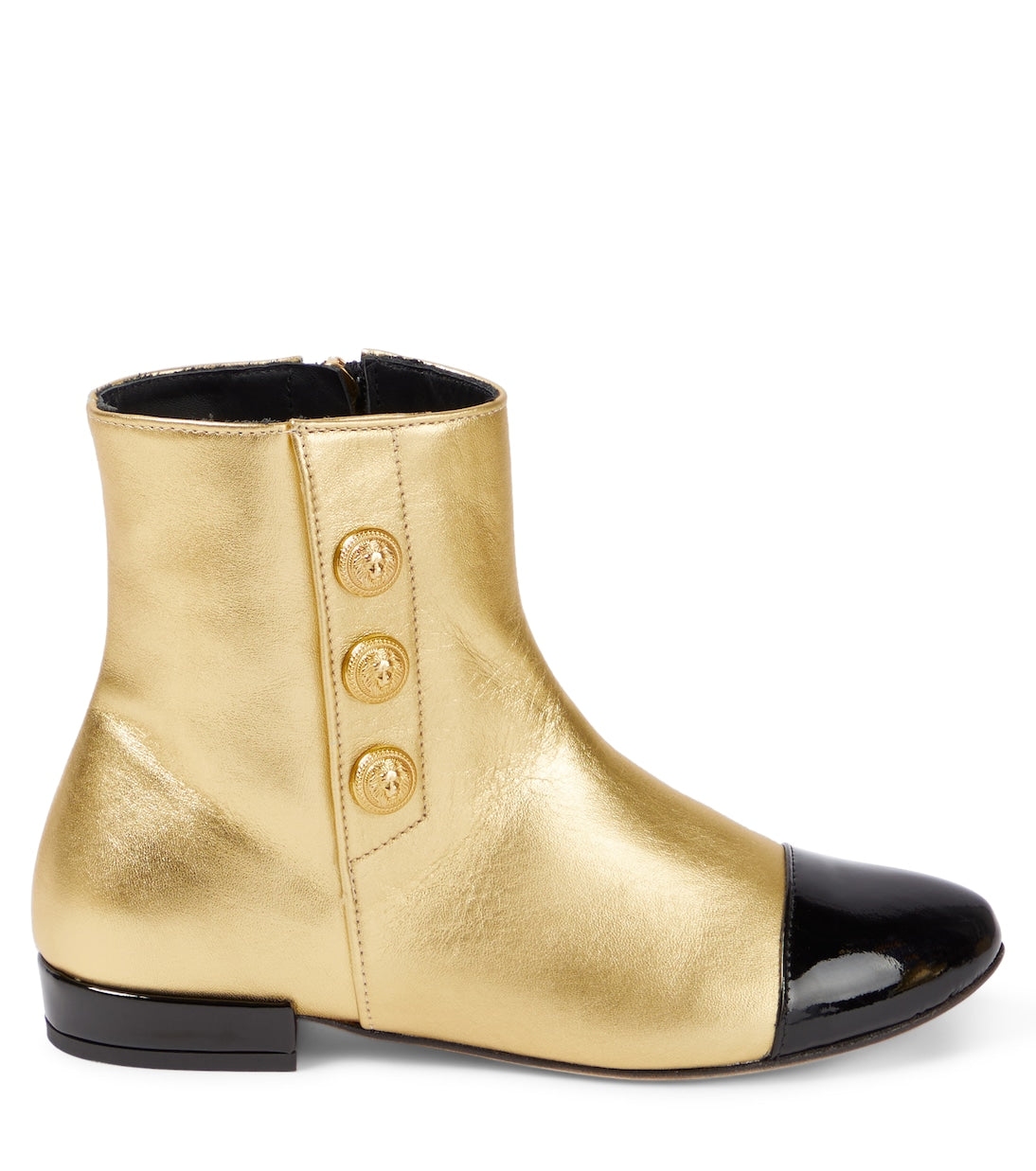 Balmain Kids - Leather ankle boots