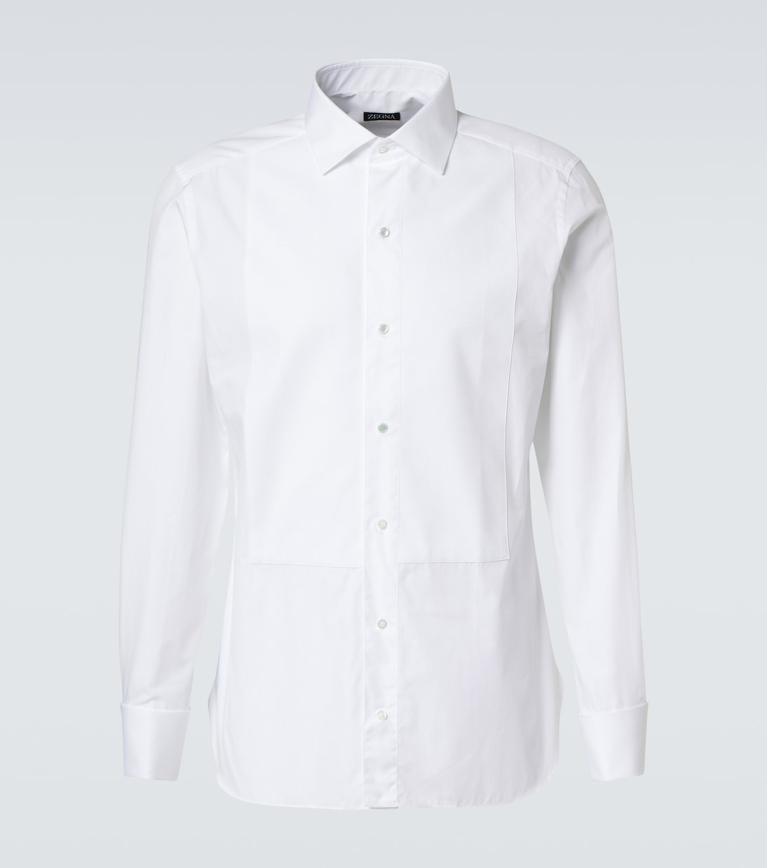 Zegna - Cotton tuxedo shirt