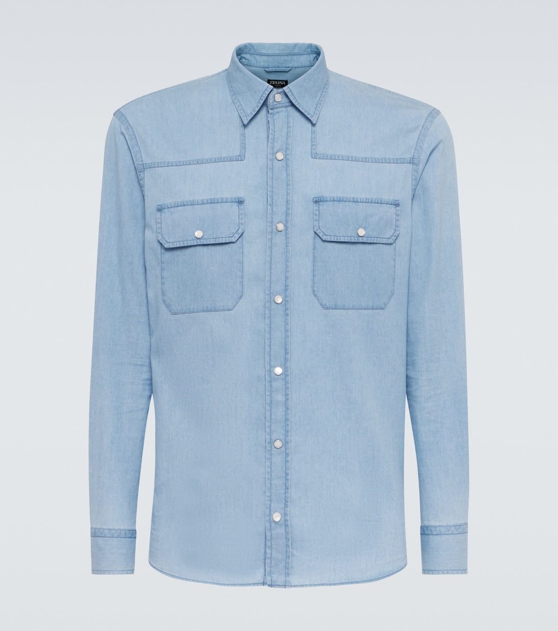 Zegna - Denim Western shirt