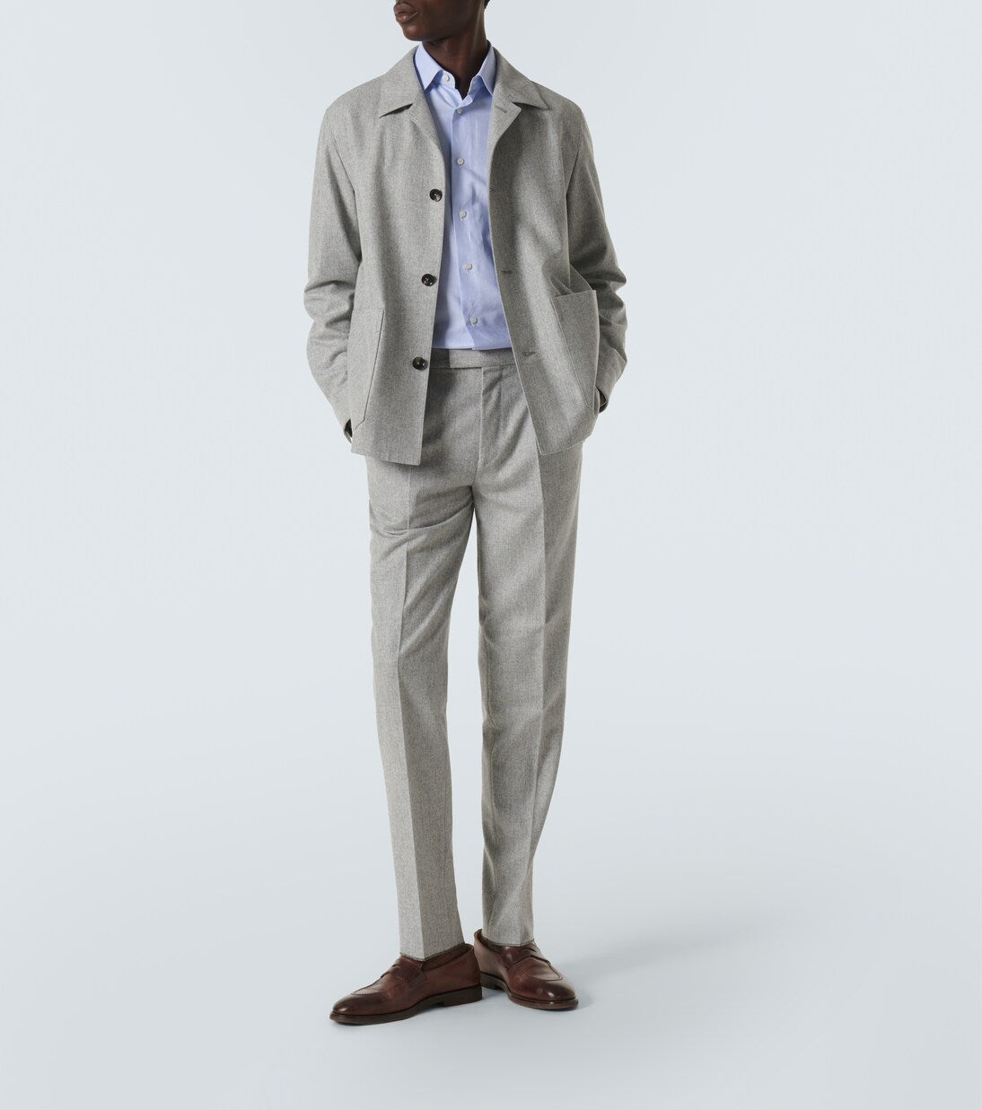 Zegna - Wool straight pants