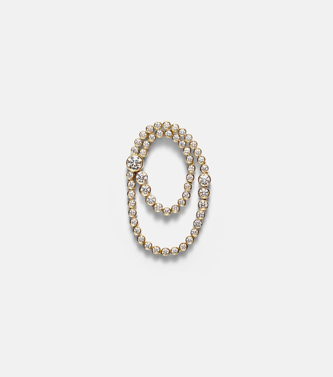 Sophie Bille Brahe - Embrassée de Diamant 18kt gold single earring with diamonds