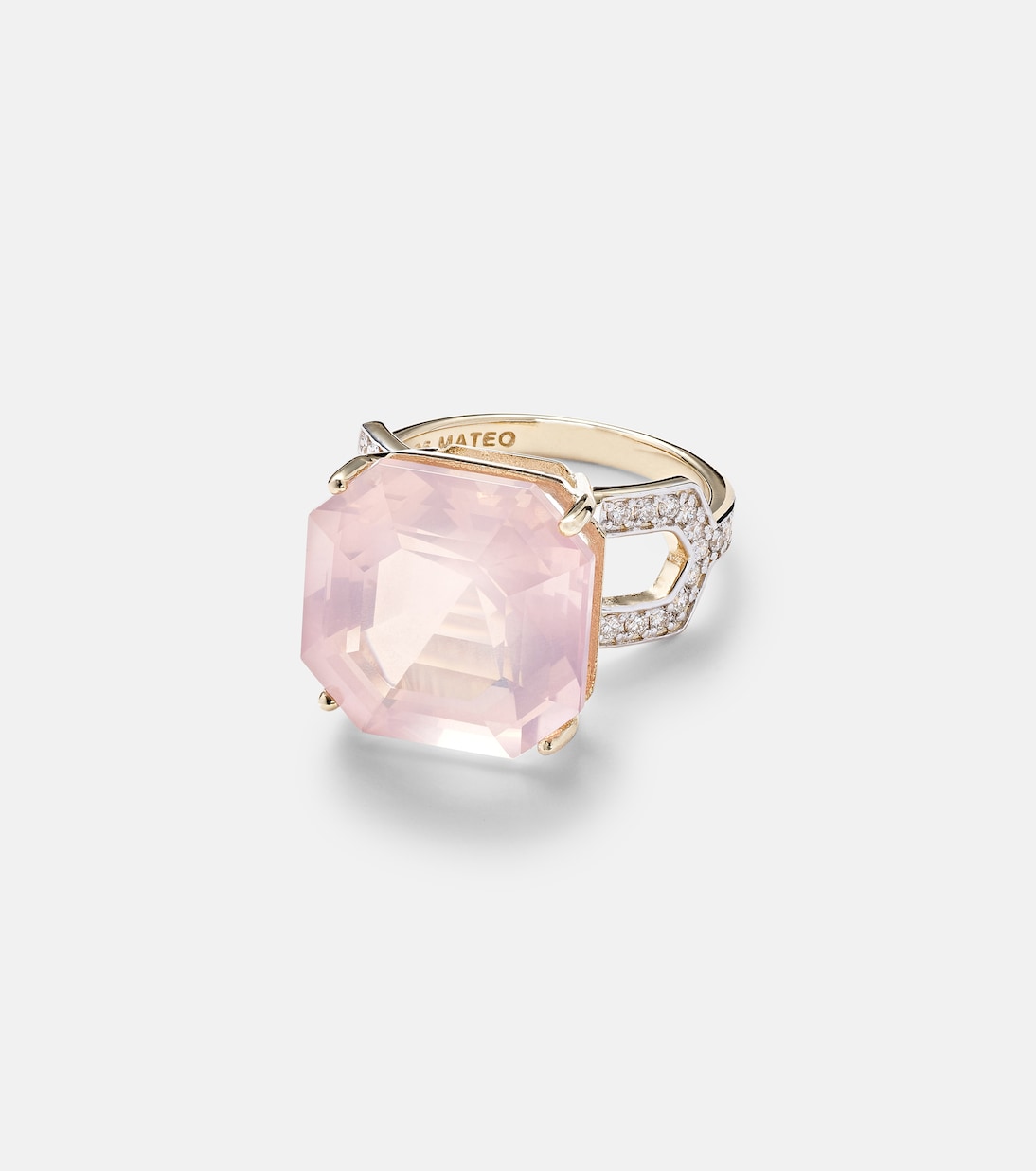 Mateo - 14kt gold ring with topaz and diamonds