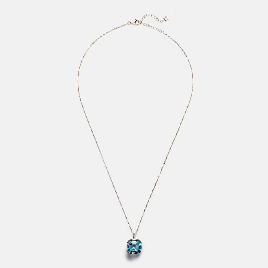 Mateo - 14kt gold necklace with topaz and diamonds