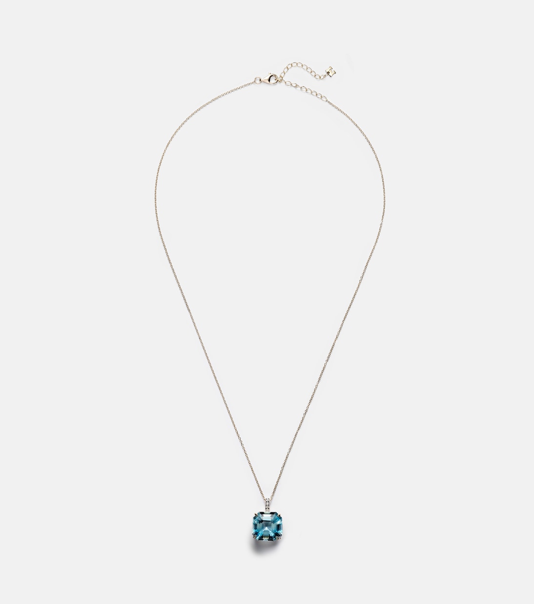 Mateo - 14kt gold necklace with topaz and diamonds