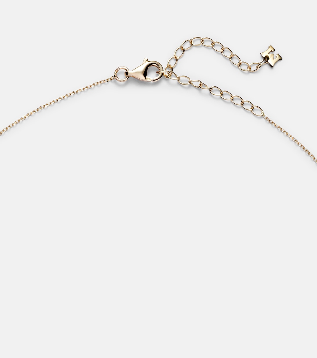 Mateo - 14kt gold necklace with green amethyst and diamonds
