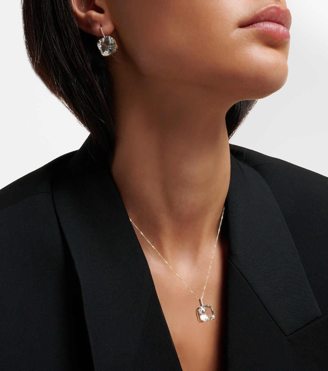 Mateo - 14kt gold necklace with topaz and diamonds