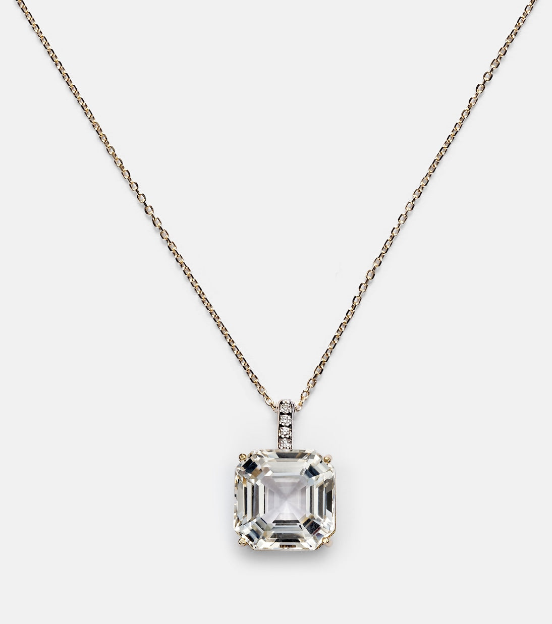 Mateo - 14kt gold necklace with topaz and diamonds