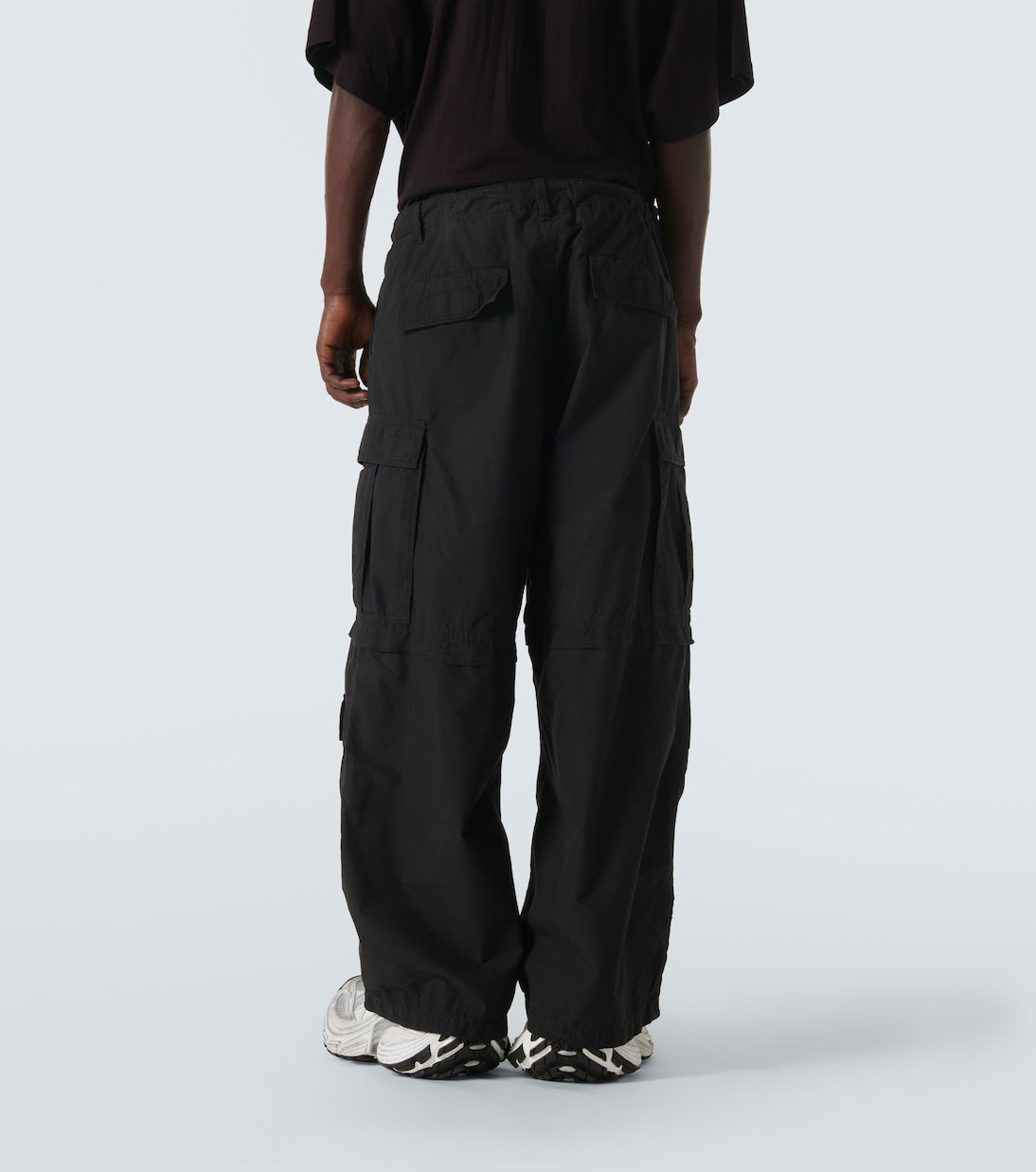 Balenciaga - Wide cotton-blend cargo pants
