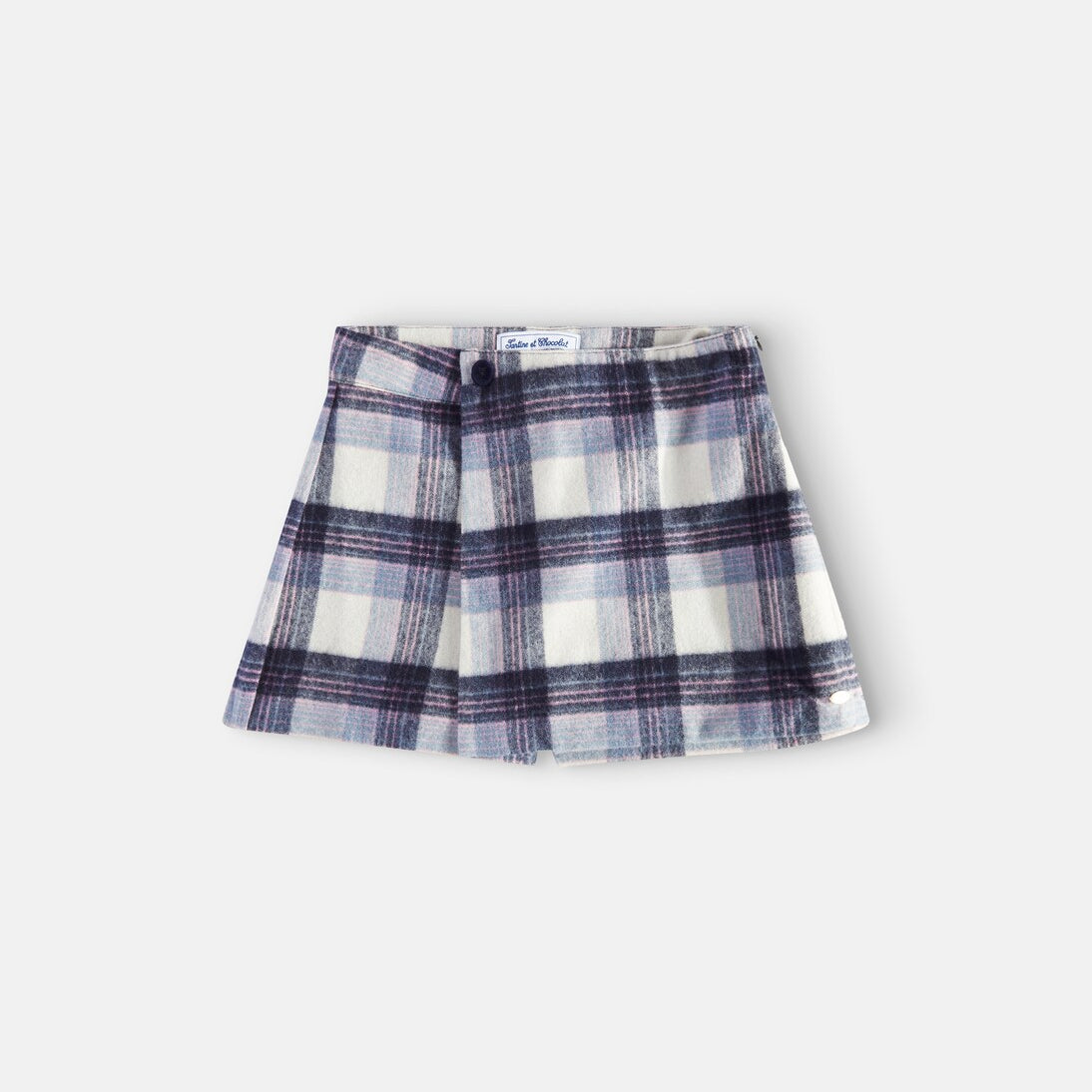 Tartine et Chocolat - Checked wool-blend skort