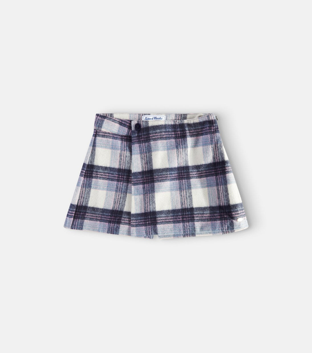 Tartine et Chocolat - Checked wool-blend skort