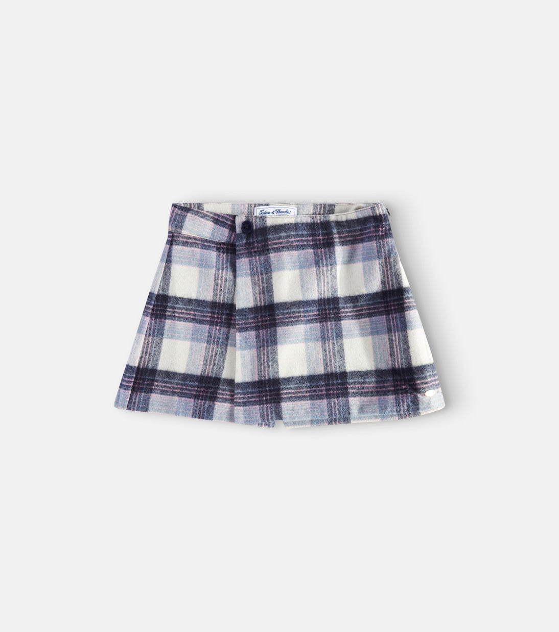 Tartine et Chocolat - Checked wool-blend skort