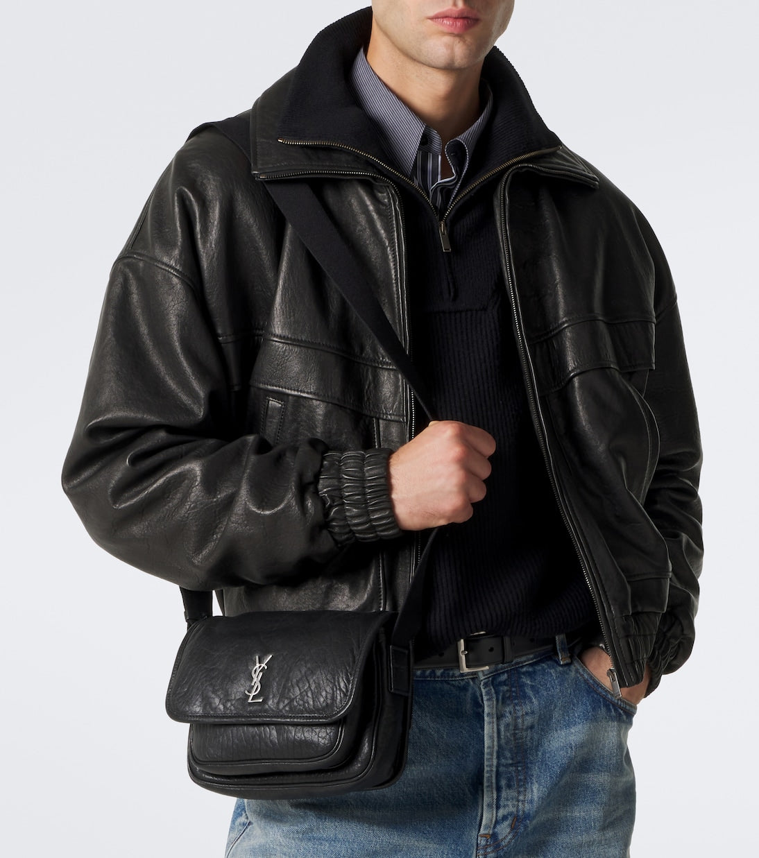 Saint Laurent - Niki Small leather messenger bag