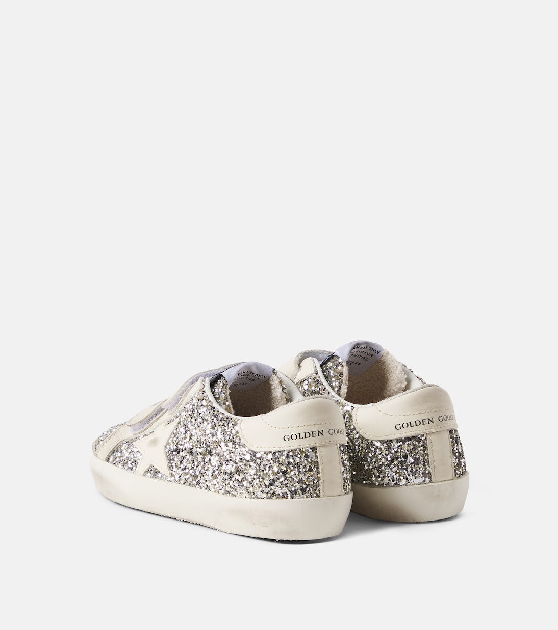 Golden Goose Kids - Old School glitter leather sneakers