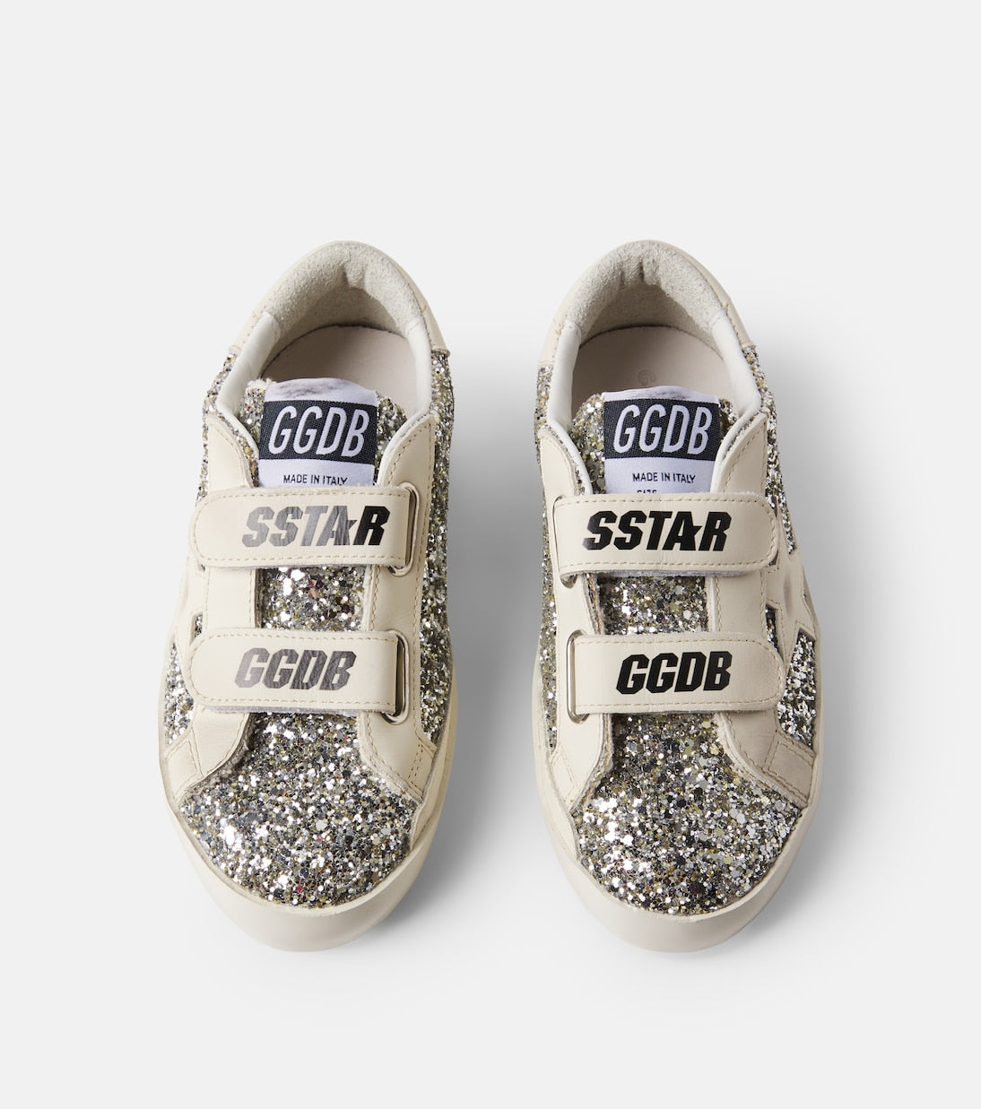 Golden Goose Kids - Old School glitter leather sneakers